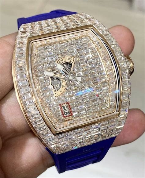 richard mille gold|Richard Mille iced out.